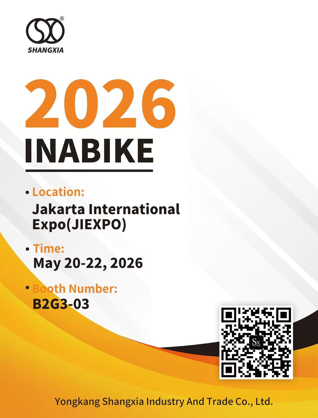 Mostra Inabike 2026, l'ammortizzatore per moto SXJZ sta arrivando!