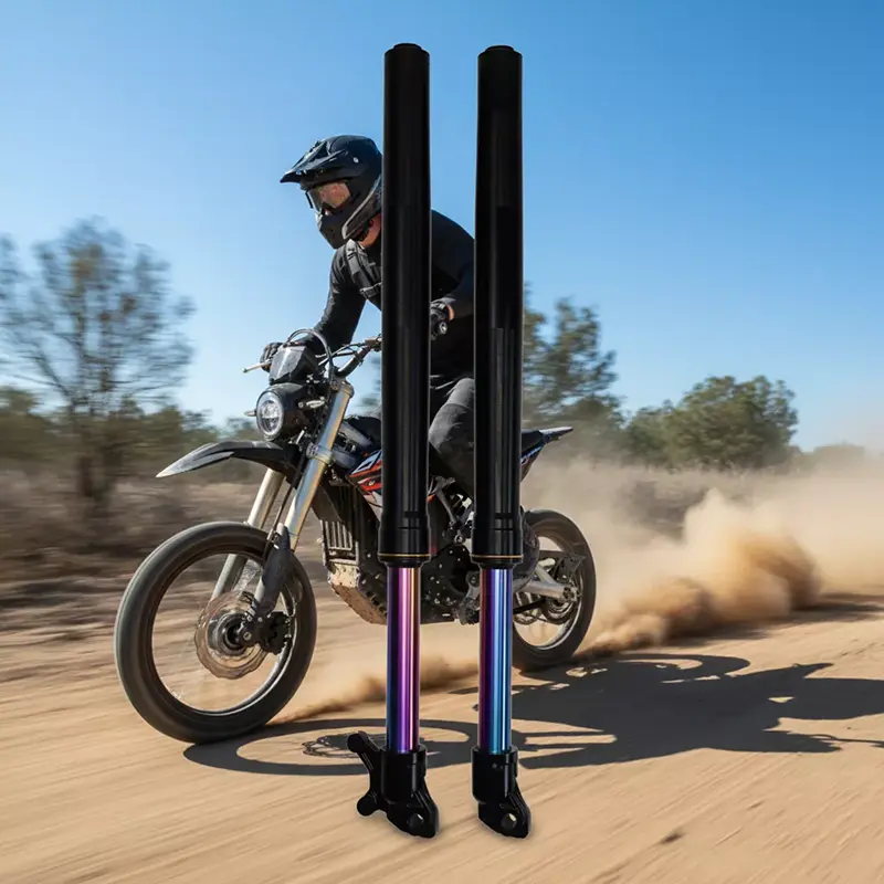 Ammortizzatore per moto con forcella anteriore invertita personalizzata color arcobaleno